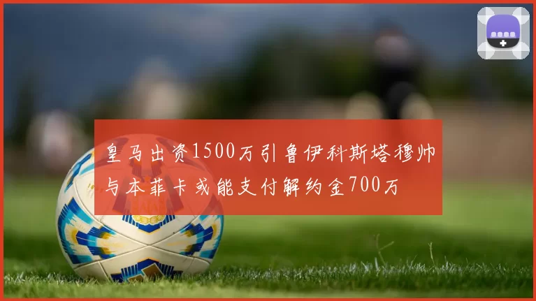 皇马出资1500万引鲁伊科斯塔穆帅与本菲卡或能支付解约金700万