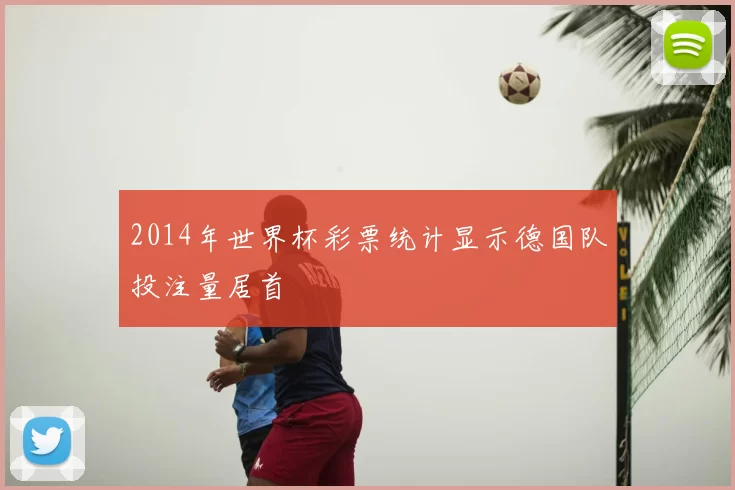 2014年世界杯彩票统计显示德国队投注量居首